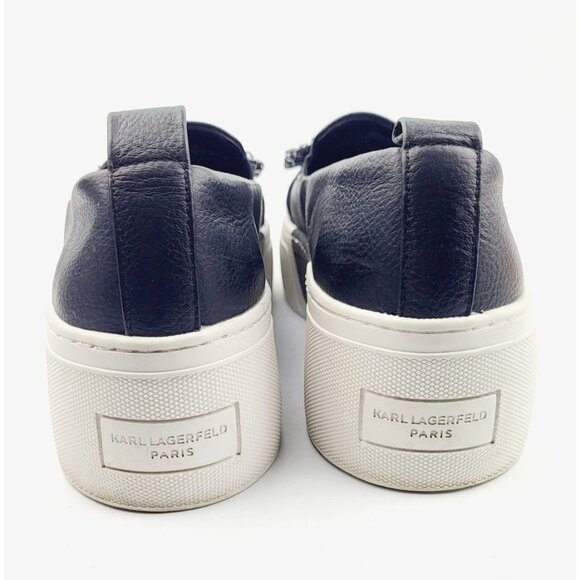 KARL LAGERFELD PARIS Lamirra Embellished Platform‎ Runners - Size 6 - Picture 8 of 9